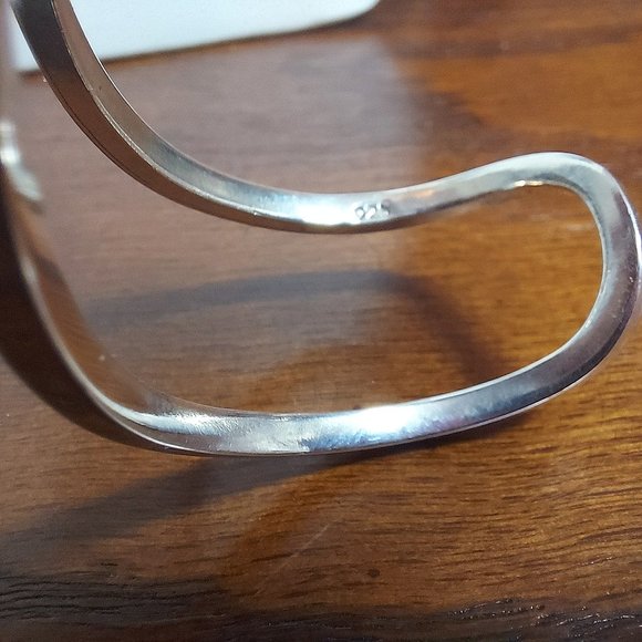 Sterling Bracelet Pop Art Signed and Hallmarked - Picture 5 of 5